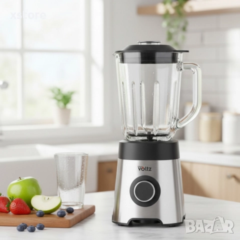 Блендер Oliver Voltz OV51162E 800W – Силна мощност, стъклена кана и надеждност за всеки ден, снимка 4 - Блендери - 52595665