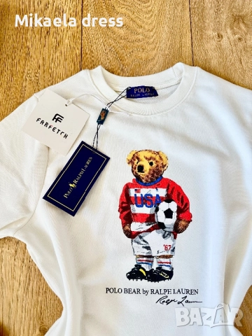 Нов син памучен суичър на Polo Ralph Lauren. Суперсвеж и готов за носене. Подходящ за всекидневието., снимка 6 - Суичъри - 52150525