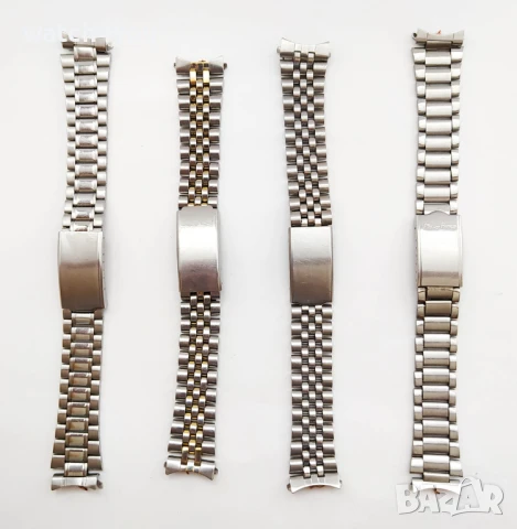 НОВА СТОМАНЕНА ВЕРИЖКА ЗА ЧАСОВНИК С НАКРАЙНИЦИ ЗАОБЛЕНИ ПЛАСТИНИ ЗА ЛЪГОВЕТЕ.ИЗВИТИ ВЕРИЖКИ, снимка 7 - Каишки за часовници - 28357407