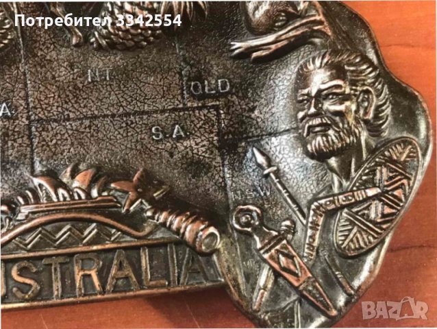 ПЕПЕЛНИК МЕСИНГ БРОНЗ С ГНЕЗДО ЗА ЗАПАЛКА, снимка 3 - Други ценни предмети - 44226092