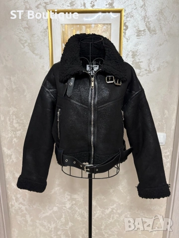 Дамско яке с каракул