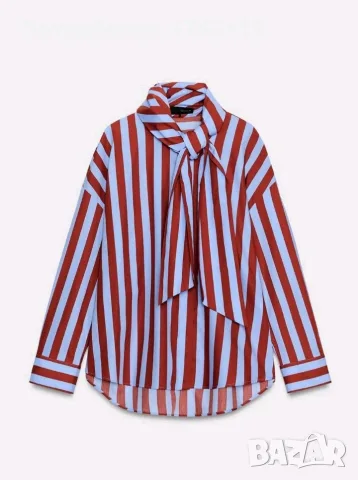 Zara дамска риза на райе, размер М