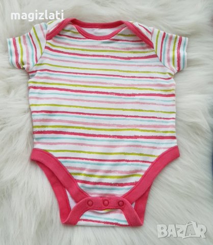 Дънков гащеризон H&M и боди F&F 6-9 месеца, снимка 3 - Бебешки гащеризони - 29526048