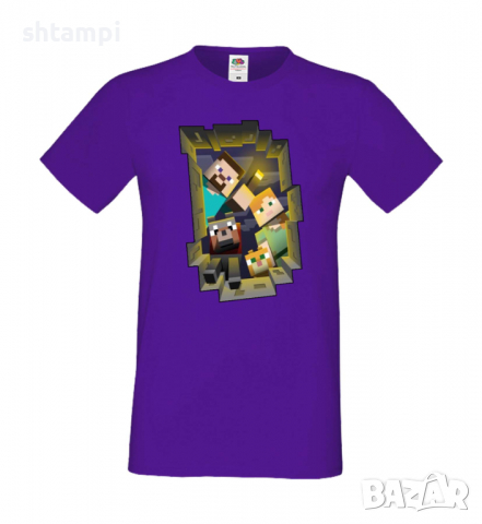 Мъжка тениска майнкраф Minecraft Search Party,Minecraft,Игра,Забавление,подарък,Изненада,Рожден Ден., снимка 15 - Тениски - 36496650