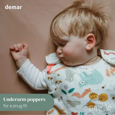 Folk & Thread Organic 2.5 бебешки спален чувал, Идеален за стаи с температура 16-20C, 3-18 месеца, снимка 3 - Спални чували за бебета и деца - 47339491