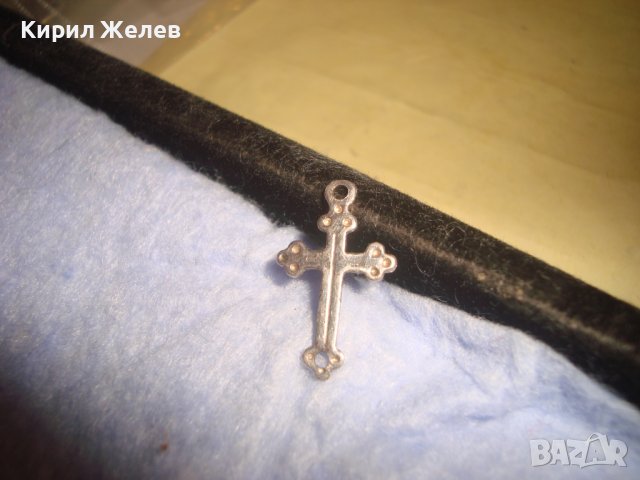 СТАРО СРЕБЪРНО ЖИНО КРЪСТЧЕ СРЕБРО 950 ПРОБА МАЙСТОРСКА ИЗРАБОТКА 28745, снимка 4 - Антикварни и старинни предмети - 37277626