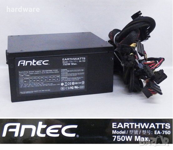 десктоп захранване psu antec earthwatts 750W, снимка 1 - Захранвания и кутии - 30001644