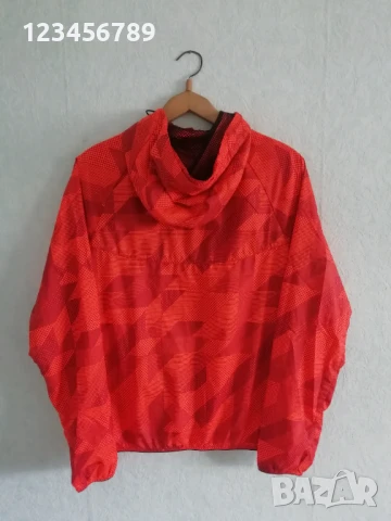Nike оригинално ново мъжко яке ветровка с качулка размер XL оранжево , снимка 2 - Якета - 51406748