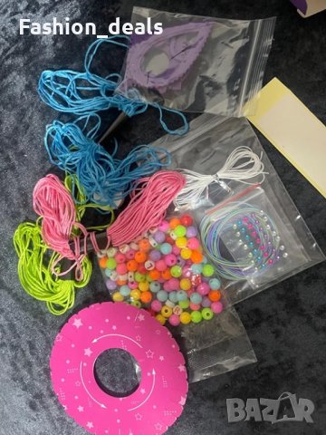 Нов комплект за изработка на гривни за момичета 6-12 години | DIY Подарък Деца, снимка 8 - Други - 42689860