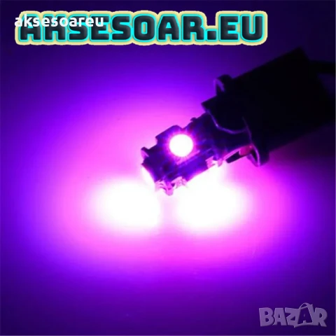 2 бр. нови Габаритни крушки BA9S 5 SMD 5050 Автомобилна LED вътрешна лампа крушка за номер и врата, снимка 4 - Аксесоари и консумативи - 50485147