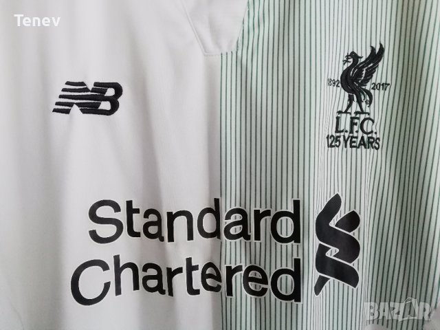Liverpool оригинална юбилейна рядка тениска фланелка Ливърпул размер L 2017/2018 Away , снимка 3 - Тениски - 38443928