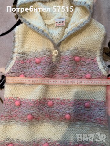 Next жилетка и пончо и bodywarmer за момиченца, снимка 8 - Детски пуловери и жилетки - 31811252