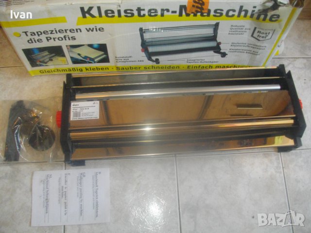 Професионална Нова Немска Ръчна Машина Поставяне/Залепяне/Облепяне Тапети До 58 см Ширина-DEMA PROFI, снимка 3 - Други инструменти - 42400032