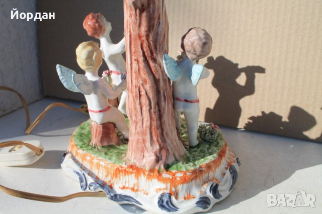 Стара порцеланова лампа, снимка 11 - Колекции - 40196581