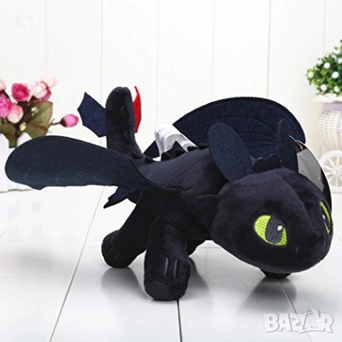 Плюшена играчка Как да си дресираш дракон, Плюшен дракон, снимка 3 - Плюшени играчки - 51467321