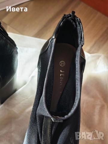 Дамски елегантни обувки на ток с отвор на пръстите , снимка 2 - Дамски обувки на ток - 51808500