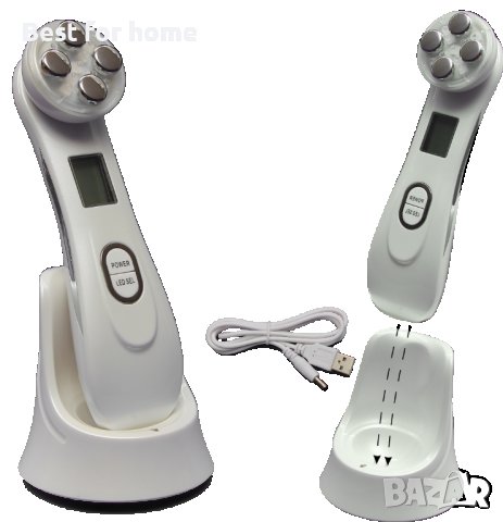 Мултифункционален инструмент за красота на лицето RF и EMS, снимка 8 - Масажори - 37678555