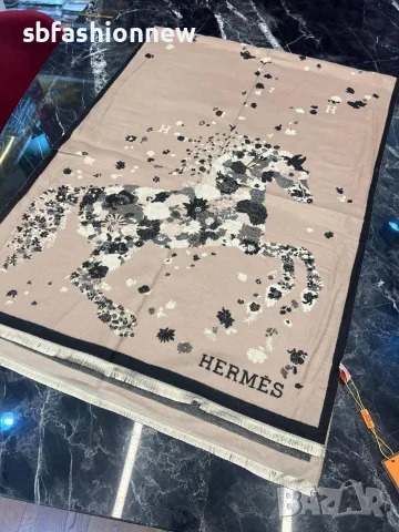 HERMES кашмирени шалове, снимка 14 - Шалове - 56116123