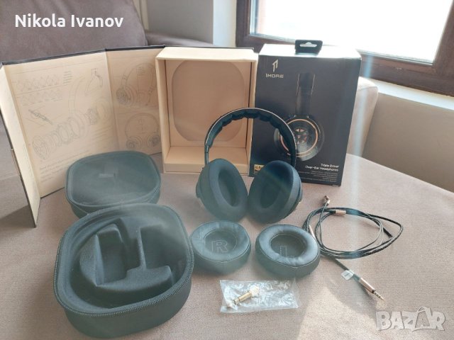 1More Triple Driver HiFi Over Ear Слушалки за телефон/компютър/лаптоп headphones, снимка 1 - Слушалки, hands-free - 42829146