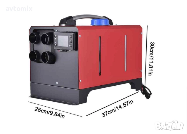 Дизелова суха печка с куфар и алуминиево ядро, 12V/24V 8KW, снимка 3 - Аксесоари и консумативи - 52048200