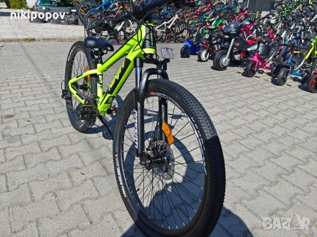 BG Алуминиев велосипед 26" NINJA жълт, снимка 5 - Велосипеди - 54334953