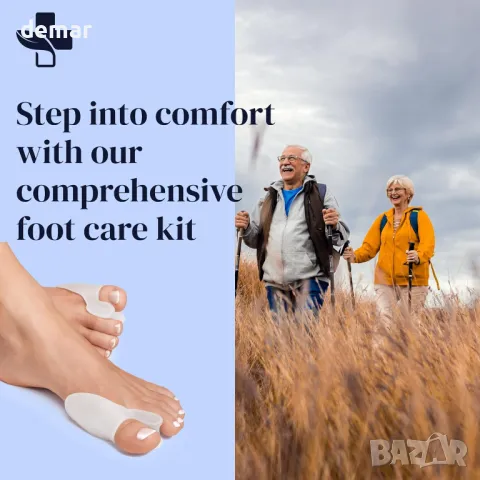 YogaMedic комплект за корекция на бунион - регулируем, шина на бунион и съпротивителни ленти, снимка 8 - Шини - 48897057