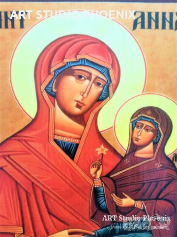 Икона на Света Анна icona Sveta Anna, различни изображения, снимка 5 - Икони - 14992805