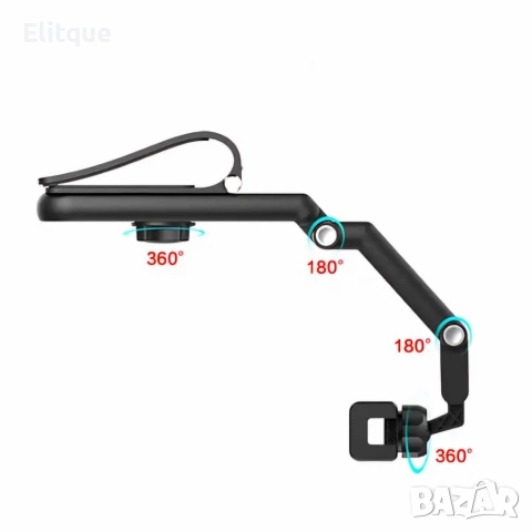 Държач за мобилен телефон за кола,гъвкав,въртящ се на 360 градуса, снимка 9 - Други - 52870876