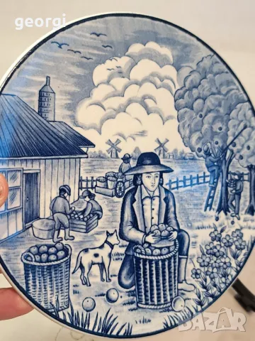 декоративна порцеланова чиния Royal Delft  7/5, снимка 4 - Декорация за дома - 49867892