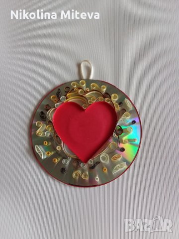 Украса за стена " Сърце ", снимка 2 - Пана - 29579372