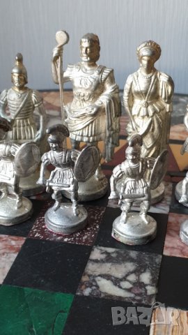 Стара викторианска мраморна маса за шах 19век, снимка 8 - Антикварни и старинни предмети - 42758936