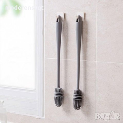 Силиконова четка за лесно миене на чаши, шишета и буркани, снимка 3 - Мопове, кофи, четки и метли - 39877786