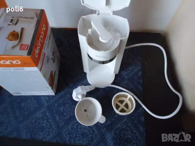 малка кафе машина delimano personal coffee maker, снимка 7 - Кафемашини - 48664145