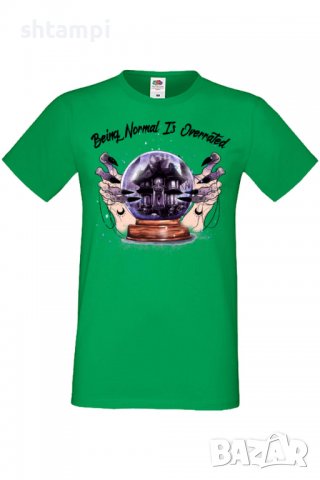 Мъжка тениска Being Normal Is Overrated,Halloween,Хелоуин,Празник,Забавление,Изненада,Обичаи,, снимка 7 - Тениски - 38132636