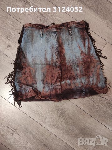 Продавам дънкова пола с ресни, снимка 2 - Поли - 38822377