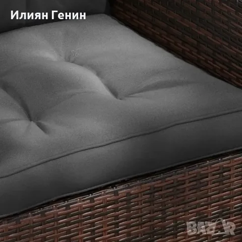 Комплект от 2 градински възглавници за седалки Outsunny, устойчиви на атмосферни влияния, с копчета, снимка 8 - Градински мебели, декорация  - 50374712