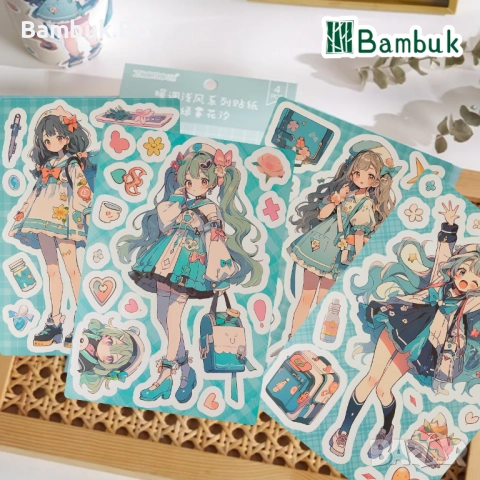 Стикери "Miku & Friends", снимка 6 - Ученически пособия, канцеларски материали - 52618082