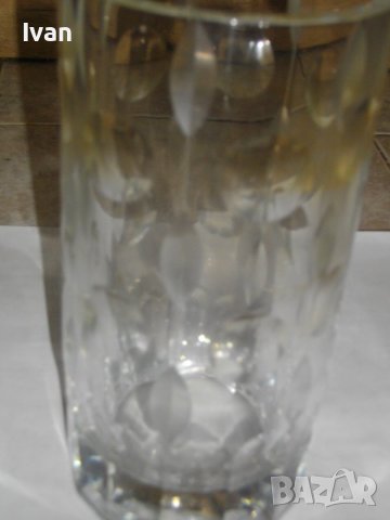 Голяма Кристална Ваза-Кръгла-210мм-Диаметър 110мм-Тежка-3,0 кг, снимка 6 - Вази - 39814186