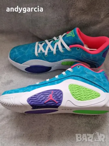 Nike Air Jordan Tatum 2 GPX Hyper Jade 47.5 номер 31см стелка чисто нови в кутия , снимка 3 - Маратонки - 49844404
