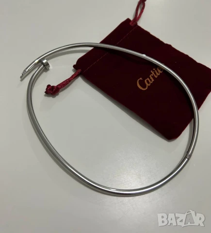 висококачествена гривна от стомана cartier, снимка 5 - Гривни - 51420377