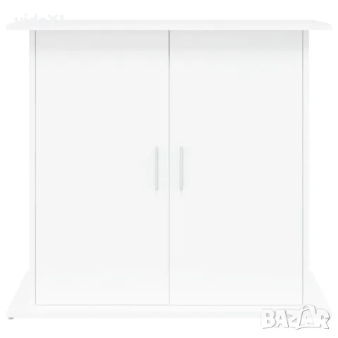 vidaXL Поставка за аквариум, бяла, 81x36x73 см, инженерно дърво, снимка 5 - Аквариуми - 56148100