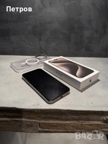 КАТО ЧИСТО НОВ Iphone 15 Pro Max + подарък, снимка 5 - Apple iPhone - 53045602