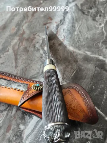 ЛОВЕН Нож от Дамаска стомана , снимка 8 - Ножове - 49518334