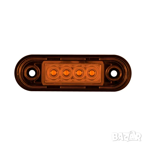 LED габарит 4 LED 83 mm 12-24V с жълта светлина