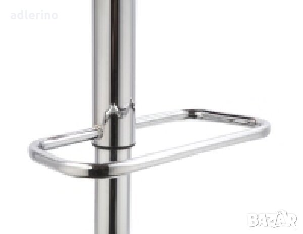  Комплект от 2 броя бар столове, изк. кожа, метал, подлакътник, въртящ, сив -2% Ново, снимка 4 - Столове - 34142048