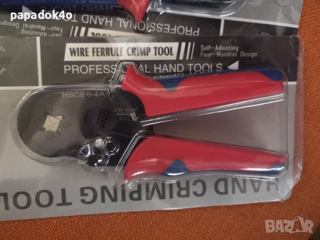 Клещи за кримпване на кабелни накрайници - Кримпващи клещи, снимка 9 - Клещи - 35323638