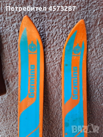 Детски ретро ски произведени в Германия с дължина 100 см и щеки 95 см  запазени, снимка 3 - Други спортове - 51465037