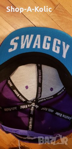 Justin Bieber Believe Tour Swaggy Purple Snapback Cap Hat, снимка 3 - Други - 34018077