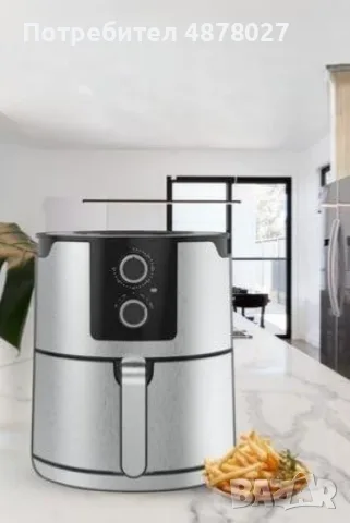 ФРИТЮРНИК С ГОРЕЩ ВЪЗДУХ /Air Fryer, снимка 4 - Фритюрници - 55864355