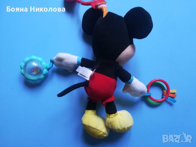 Бебешка играчка Мики Маус, за количка или легълце, снимка 6 - Плюшени играчки - 38316818